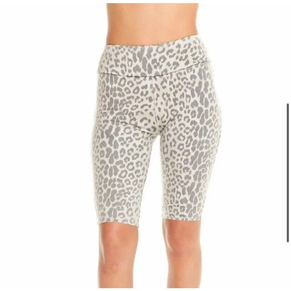 Chaser Quadra Blend Bike Shorts Leopard M Medium NWT Biker Short - Picture 4 of 6